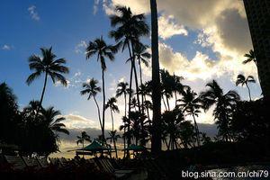夏威夷希尔顿酒店美景