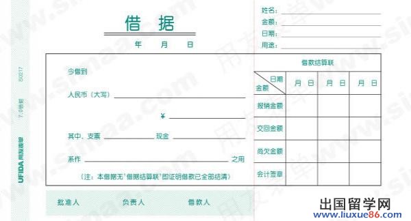 借款借条怎么写