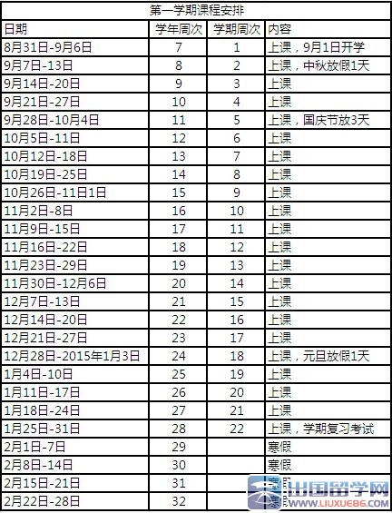 2015年什么时候放寒假