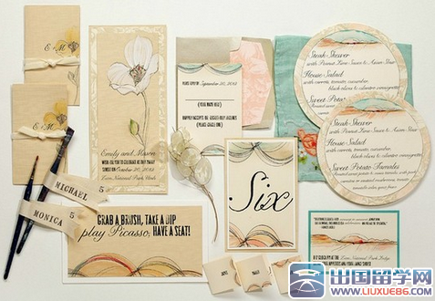 婚礼创意邀请函图片