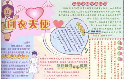 护士节手抄报图片