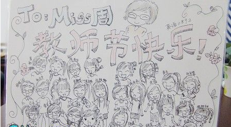 教师节送给老师的画