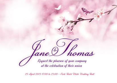 英文邀请函封面