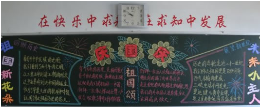 国庆节黑板报资料