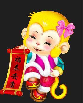 猴年春节祝福图片