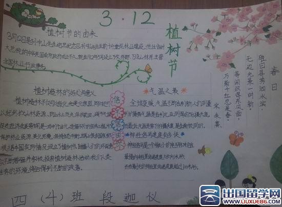 植树节小报图片