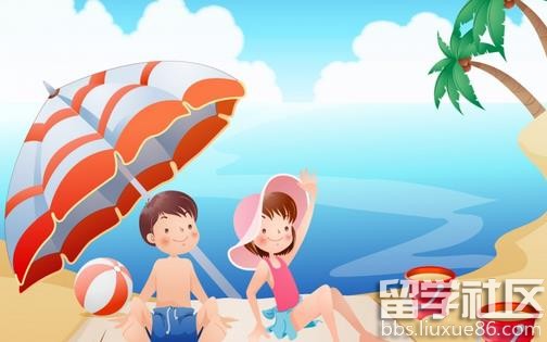 快乐的暑假作文350字