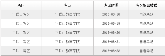 2016年第三季平顶山会计从业资格考试时间安排