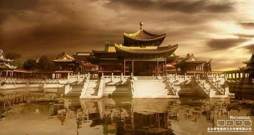 圆明园被毁前照片及还原效果图