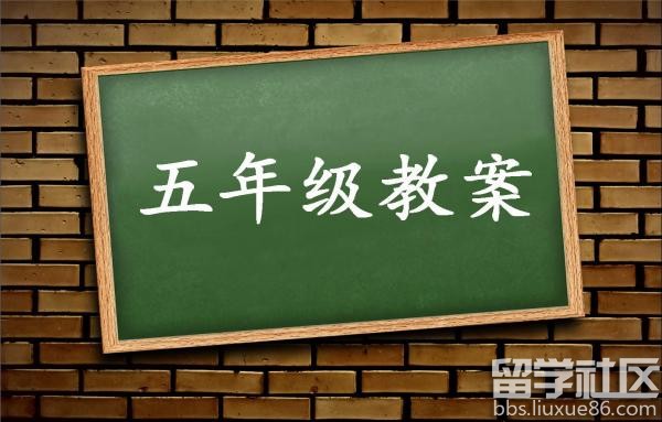 五年级教案