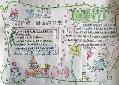 2017关于植树节的手抄报