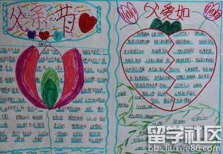 2017关于父亲节的手抄报