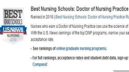 2019美国研究生护理学院（博士）排名完整版