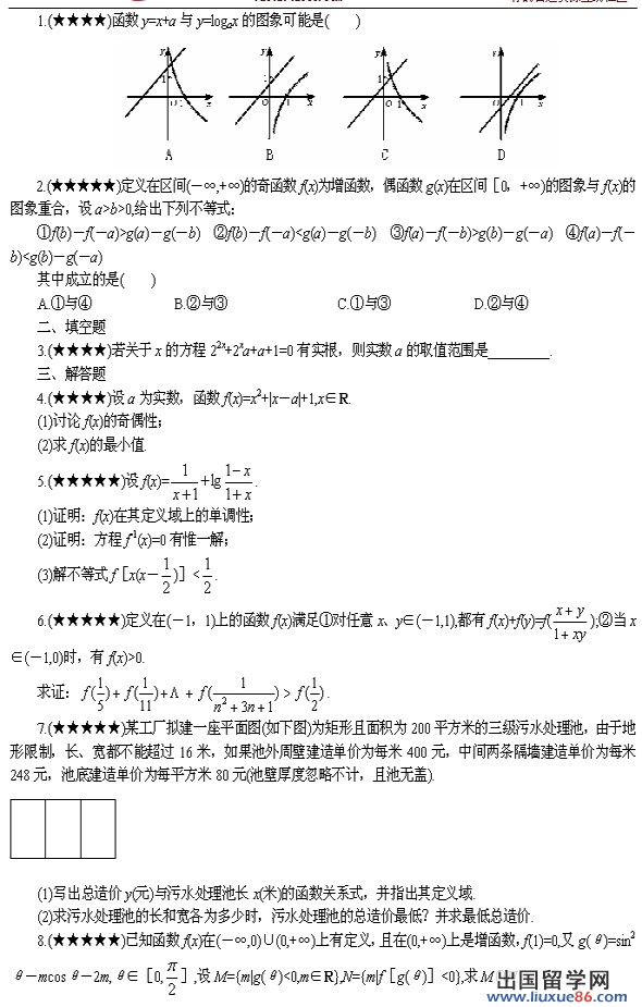 2012高考数学难点突破十一 函数中的综合问题 (3)