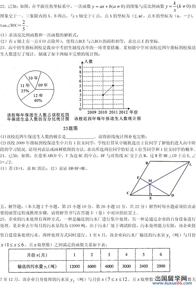 2012中考试题