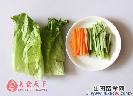 生菜豆皮卷