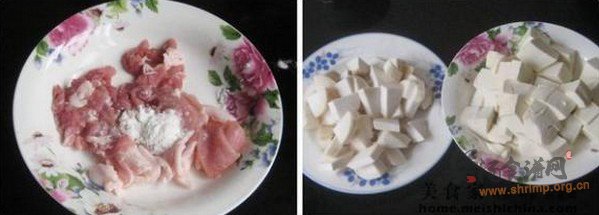 杏鲍菇鲥虾肉片豆腐汤