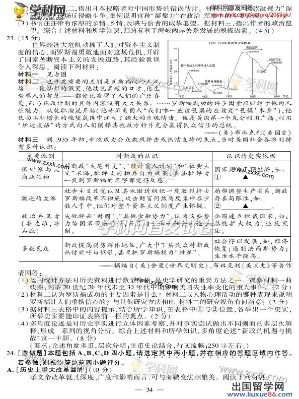 江苏高考历史卷图片版