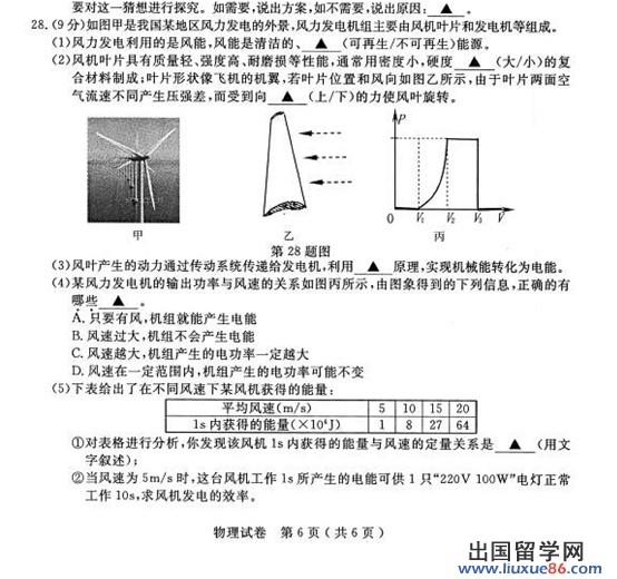 2013扬州中考物理 试题