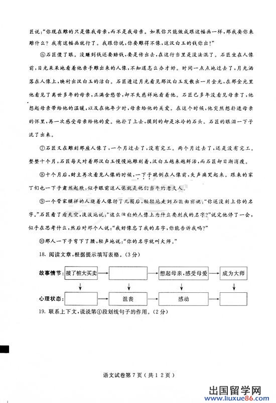 山东烟台2013年中考语文真题（图片版）