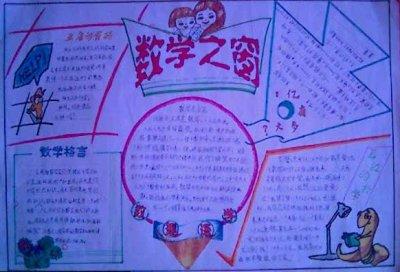 数学手抄报版面设计图