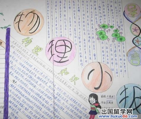 物理手抄报版面设计图