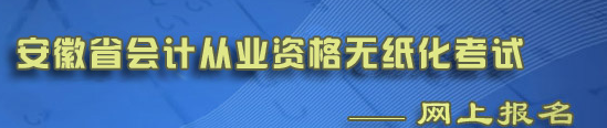 合肥2014年第三批会计从业考试报名入口