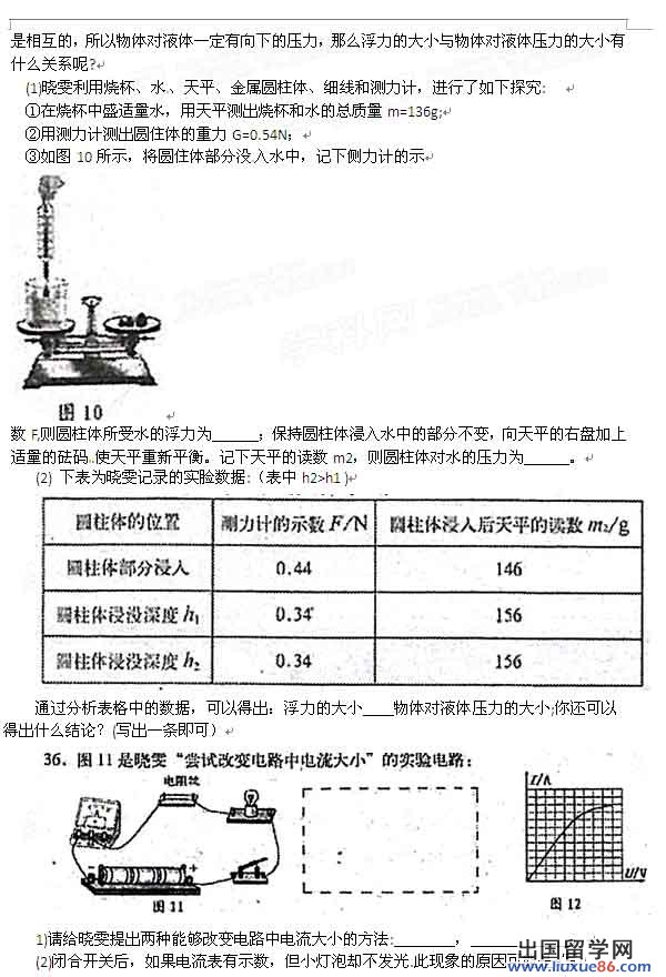 2013年山东临沂中考物理真题