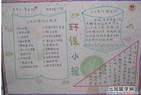 环保手抄报