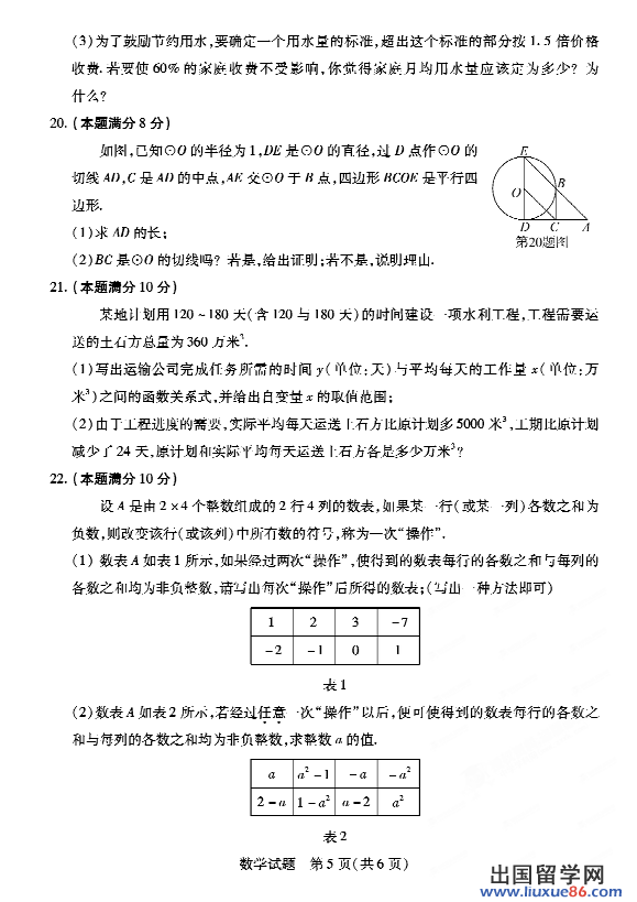 山东德州2013年中考数学试题（图片版）