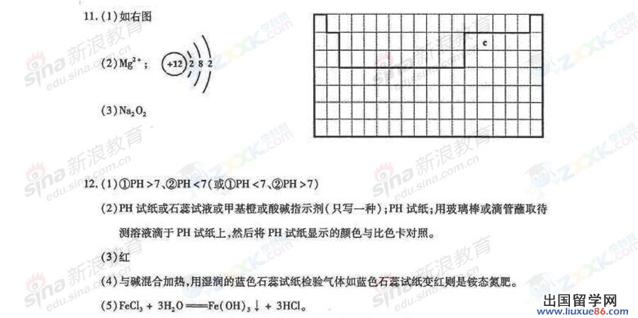 贵州黔东南2013年中考化学答案（图片版）