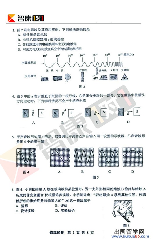 2014年广州中考物理试题及答案