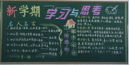 新学期黑板报