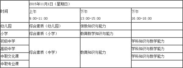 山西教师资格证