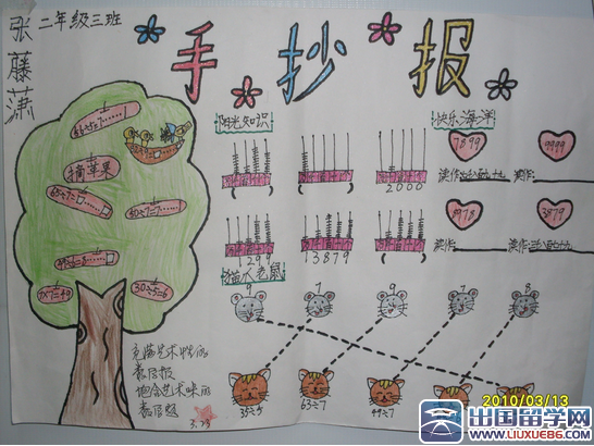 数学小报图片