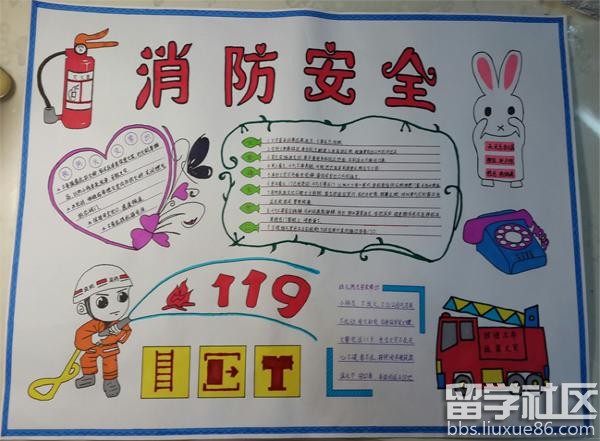 消防安全手抄报