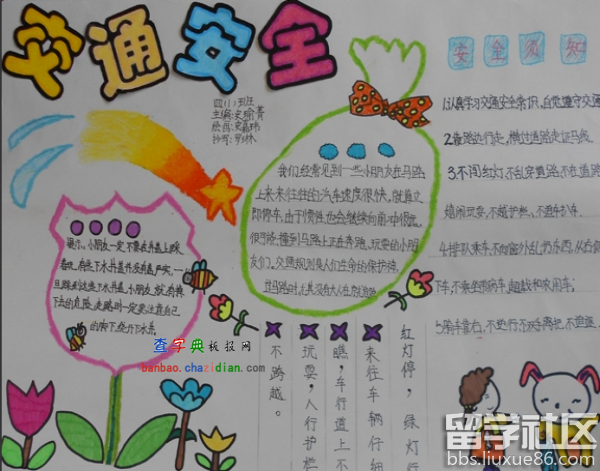 交通安全手抄报