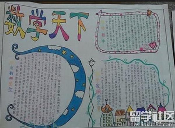 小学数学手抄报设计图