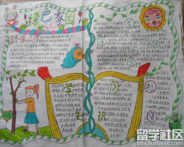 小学生节能环保手抄报