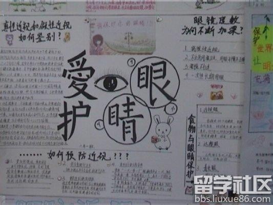 小学生爱护眼睛手抄报资料