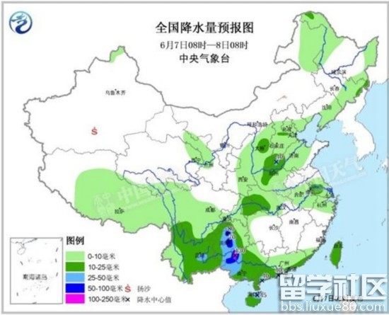 高考期间全国无大范围高温 多阵性降水