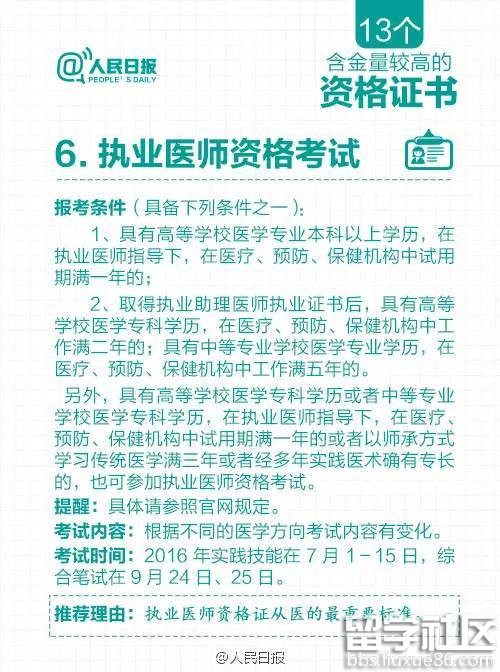 人民日报权威评测：这13个资格证书含金量高