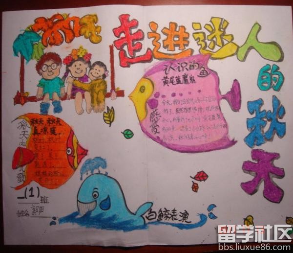 秋游的小报