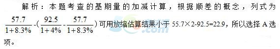 2017国考行测资料分析真题及答案(副省121、123题)