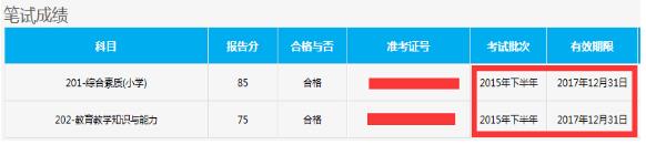 2016年教师资格证成绩保留多久?