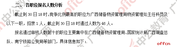 [30日18时]2018国考报名数据：广西169人过审 近两千人报名