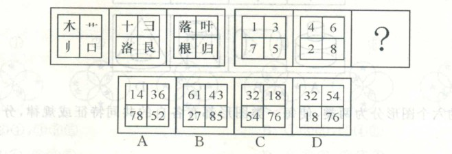 2019年公务员考试行测模拟试题：图形推理（七）