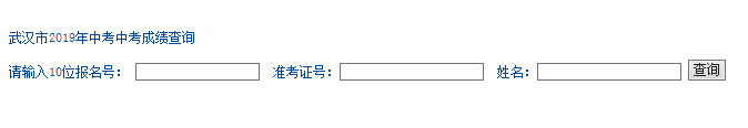 2019年湖北武汉中考成绩查询入口已开通 点击进入