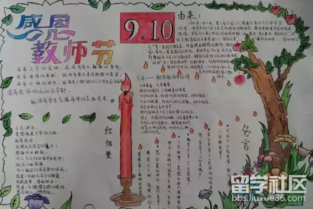 庆祝教师节手抄报设计图