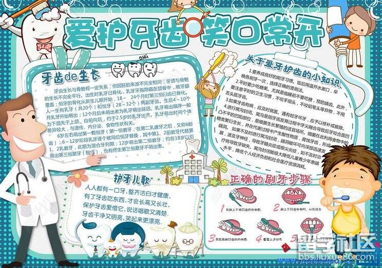 2017年世界爱牙日主题手抄报图片
